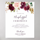 Zoek naar paarse bloemen posters Trouwbord