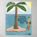 Zoek naar cartoon eiland posters Palmboom