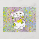 Zoek naar maneki neko briefkaarten Kat