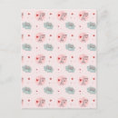 Zoek naar hartenpatroon briefkaarten Roze harten