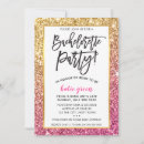 Zoek naar glitter bachelorette party uitnodigingen Chic