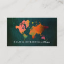 Zoek naar wereldkaart visitekaartjes Trendy