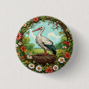 Zoek naar ooievaar buttons Natuur