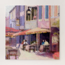 Zoek naar restaurants puzzels Rood