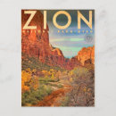 Zoek naar zion briefkaarten rivier