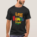 Zoek naar menselijk hart tshirts Vlag