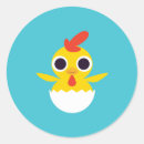 Zoek naar jonge kip stickers Geel