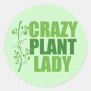 Zoek naar planten stickers Gekke plant dame