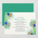 Zoek naar peacock feather wedding uitnodigingen Waterverf