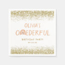 Zoek naar mooie regenboog servetten 1e verjaardag