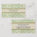 Zoek naar behang patroon visitekaartjes William morris