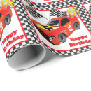 Zoek naar autorennen cadeaupapier Racewagen