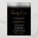 Zoek naar gold and white birthday uitnodigingen Elegant