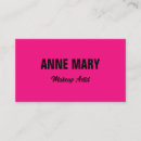 Zoek naar fuchsia visitekaartjes Make up kunstenaar