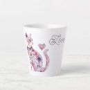 Zoek naar paarse kat mokken Roze