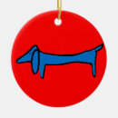 Zoek naar dachshund kerstdecoratie Blauw