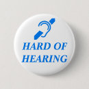 Zoek naar hard van hoorzitting buttons Teken