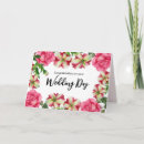 Zoek naar roze waterverf bloemen huwelijkskaarten Pas getrouwd