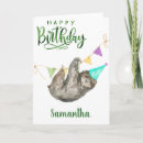 Zoek naar sloth kaarten Waterverf