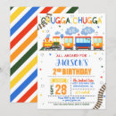 Zoek naar van het van de trein van verjaardag uitnodigingen Chugga chugga