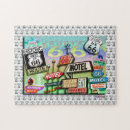 Zoek naar route 66 puzzels Weg