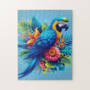 Zoek naar tropische vogel puzzels Bloem