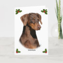 Zoek naar doberman kerstmis kaarten Foto