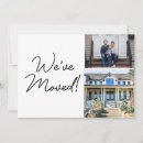 Zoek naar adreswijziging uitnodigingen Minimalistisch