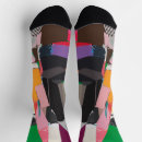 Zoek naar kleurrijke sokken Retro