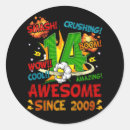 Zoek naar verjaardag 14 stickers Jongen