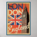 Zoek naar vintage londen posters Union jack