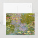 Zoek naar monet waterlelies briefkaarten Vijver