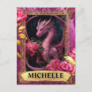 Zoek naar roze draak briefkaarten Fantasie
