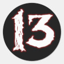 Zoek naar nummer 13 stickers 13e