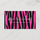 Zoek naar roze zebra visitekaartjes Zebraprint