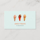 Zoek naar ice cream visitekaartjes Retro