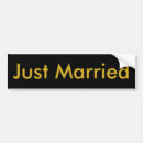 Zoek naar wedding bumperstickers Just married