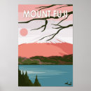 Zoek naar retro japans posters Mount fuji