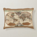 Zoek naar oude wereldkaart kussens Geografie