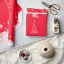Zoek naar sneeuwvlok cadeaupapier Rood