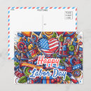 Zoek naar arbeid briefkaarten Amerikaanse vlag