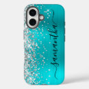 Zoek naar aqua blue glitter iphone hoesjes Modern