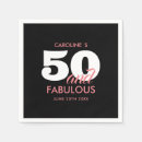 Zoek naar fabelachtige verjaardag servetten 50 en geweldig