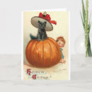 Zoek naar vintage halloween kaarten Zwarte kat