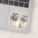 Zoek naar witte wolf stickers Hond