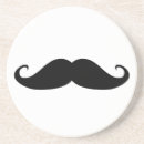 Zoek naar zwarte snor onderzetters Hipster