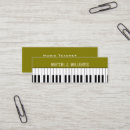 Zoek naar toetsenbord visitekaartjes Muzikaal