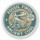 Zoek naar fossielen stickers Paleontologie
