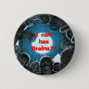 Zoek naar hersenen buttons Humor