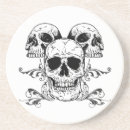 Zoek naar schedel onderzetters Retro